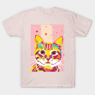 cute cat pop art T-Shirt